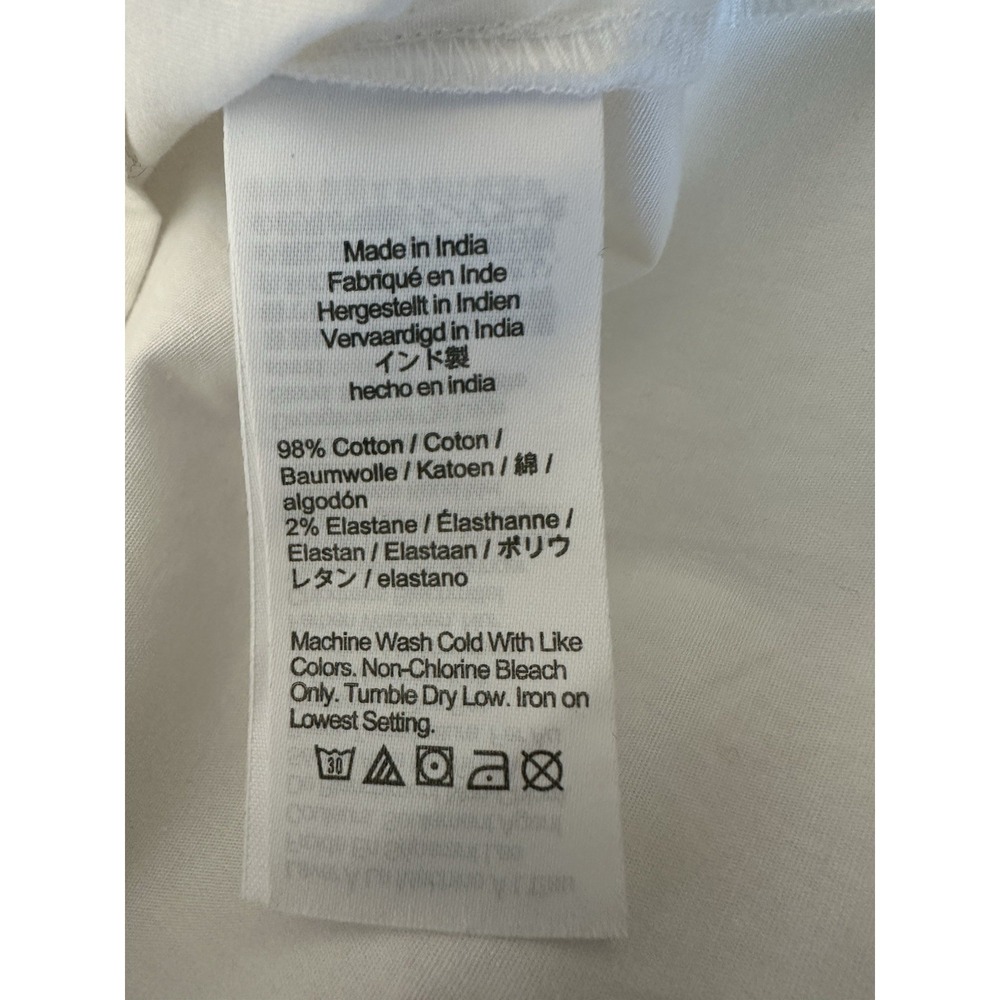 New J Crew‎ Factory Petite Lg  White Sleeveless Shirt Core Basic Casual Office - Picture 4 of 7